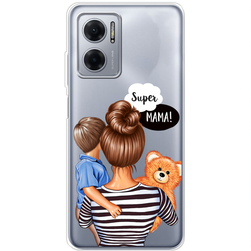 Прозрачный чехол BoxFace Xiaomi Redmi Note 11E Super Mama and Son