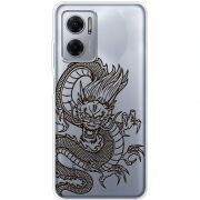 Прозрачный чехол BoxFace Xiaomi Redmi Note 11E Chinese Dragon
