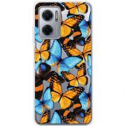 Прозрачный чехол BoxFace Xiaomi Redmi Note 11E Butterfly Morpho