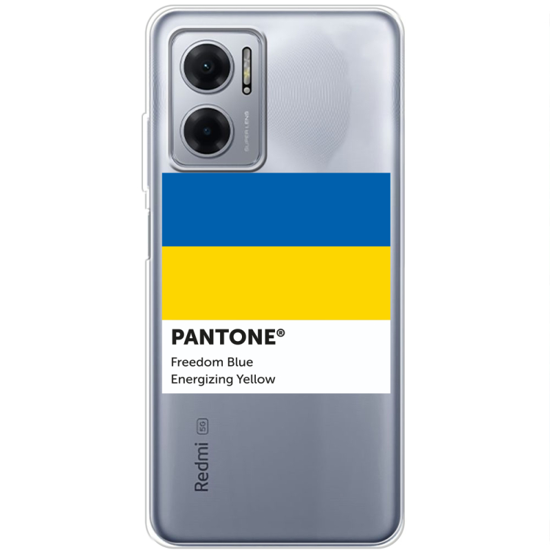 Прозрачный чехол BoxFace Xiaomi Redmi Note 11E Pantone вільний синій