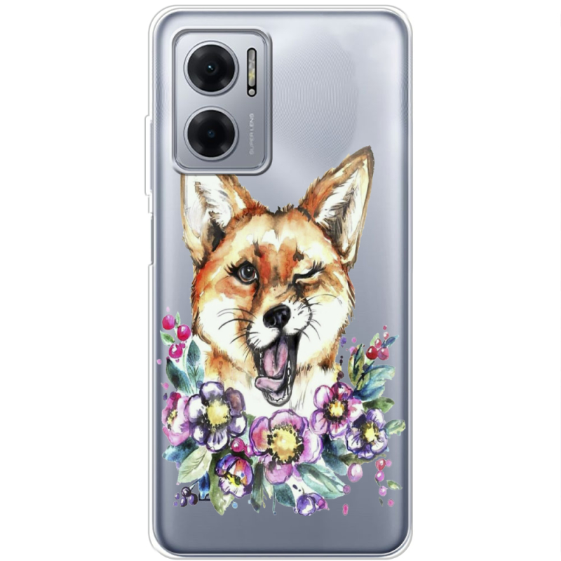 Прозрачный чехол BoxFace Xiaomi Redmi Note 11E Winking Fox