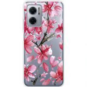 Прозрачный чехол BoxFace Xiaomi Redmi Note 11E Pink Magnolia