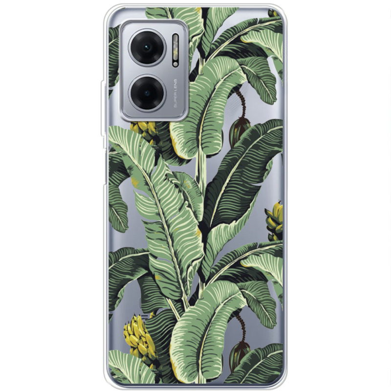 Прозрачный чехол BoxFace Xiaomi Redmi Note 11E Banana Leaves