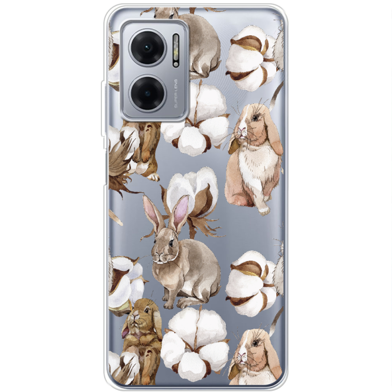 Прозрачный чехол BoxFace Xiaomi Redmi Note 11E Cotton and Rabbits