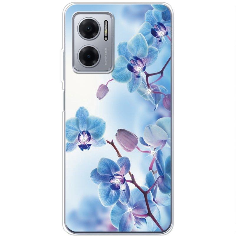 Чехол со стразами BoxFace Xiaomi Redmi Note 11E Orchids