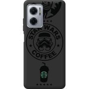 Черный чехол BoxFace Xiaomi Redmi Note 11E Dark Coffee