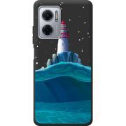 Черный чехол BoxFace Xiaomi Redmi Note 11E Lighthouse