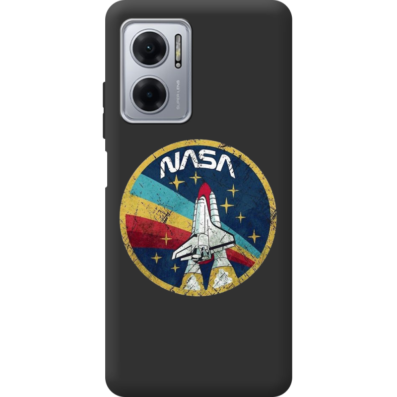 Черный чехол BoxFace Xiaomi Redmi Note 11E NASA