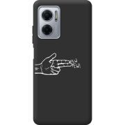 Черный чехол BoxFace Xiaomi Redmi Note 11E Pew Pew