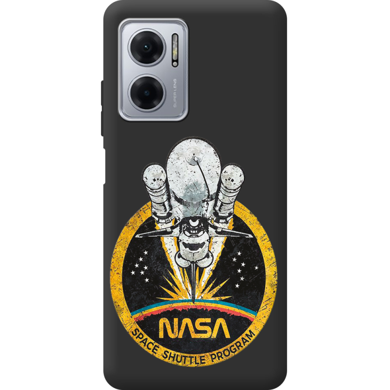 Черный чехол BoxFace Xiaomi Redmi Note 11E NASA Spaceship