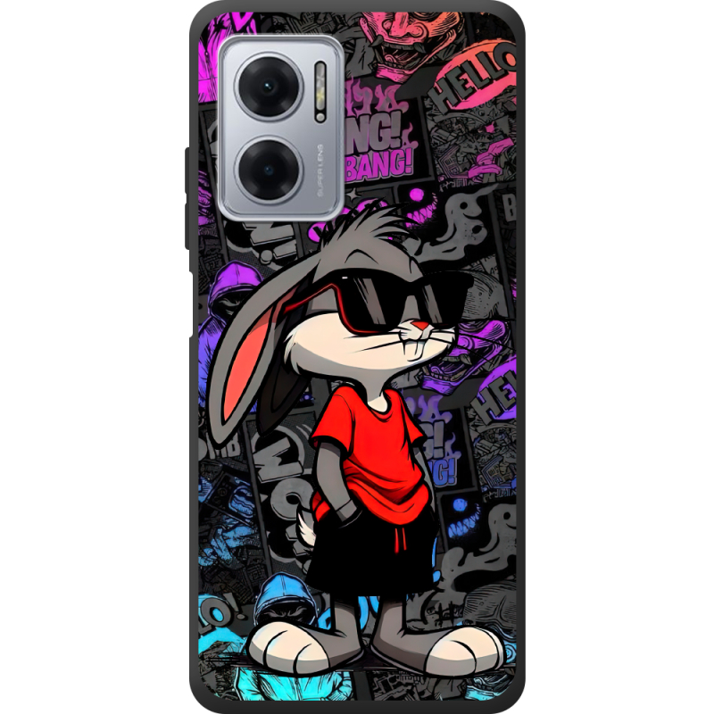 Черный чехол BoxFace Xiaomi Redmi Note 11E Малий вухань