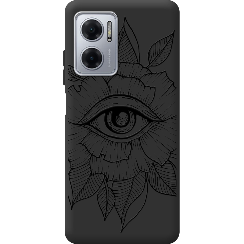 Черный чехол BoxFace Xiaomi Redmi Note 11E Eye