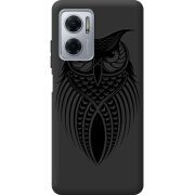 Черный чехол BoxFace Xiaomi Redmi Note 11E Owl