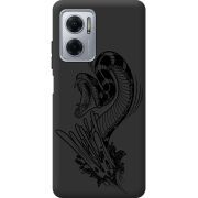 Черный чехол BoxFace Xiaomi Redmi Note 11E Snake