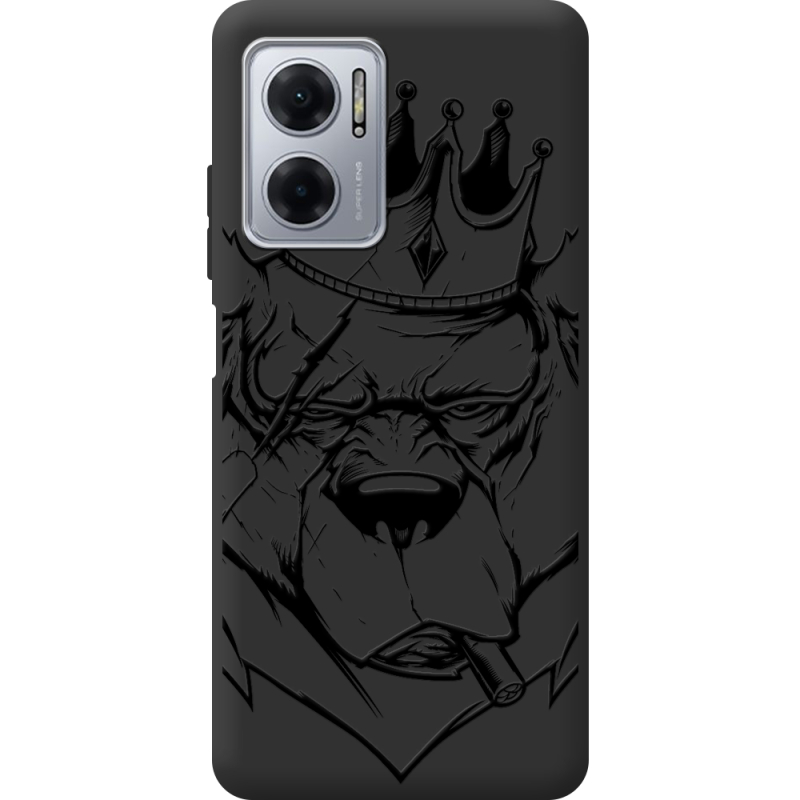 Черный чехол BoxFace Xiaomi Redmi Note 11E Bear King