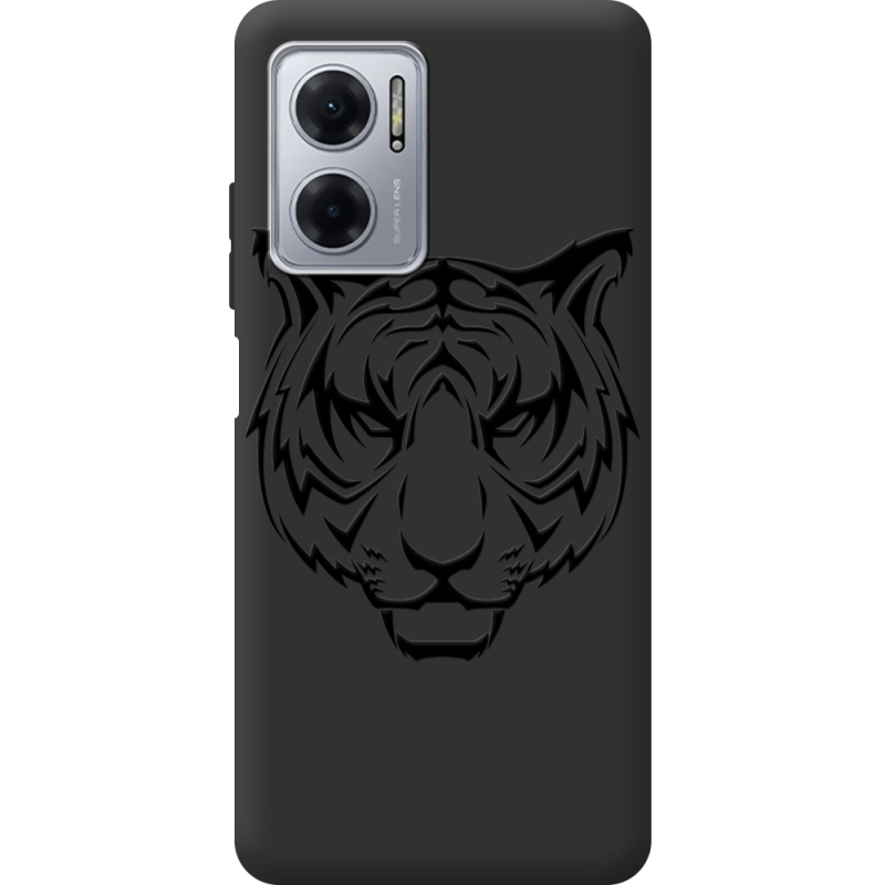 Черный чехол BoxFace Xiaomi Redmi Note 11E Tiger