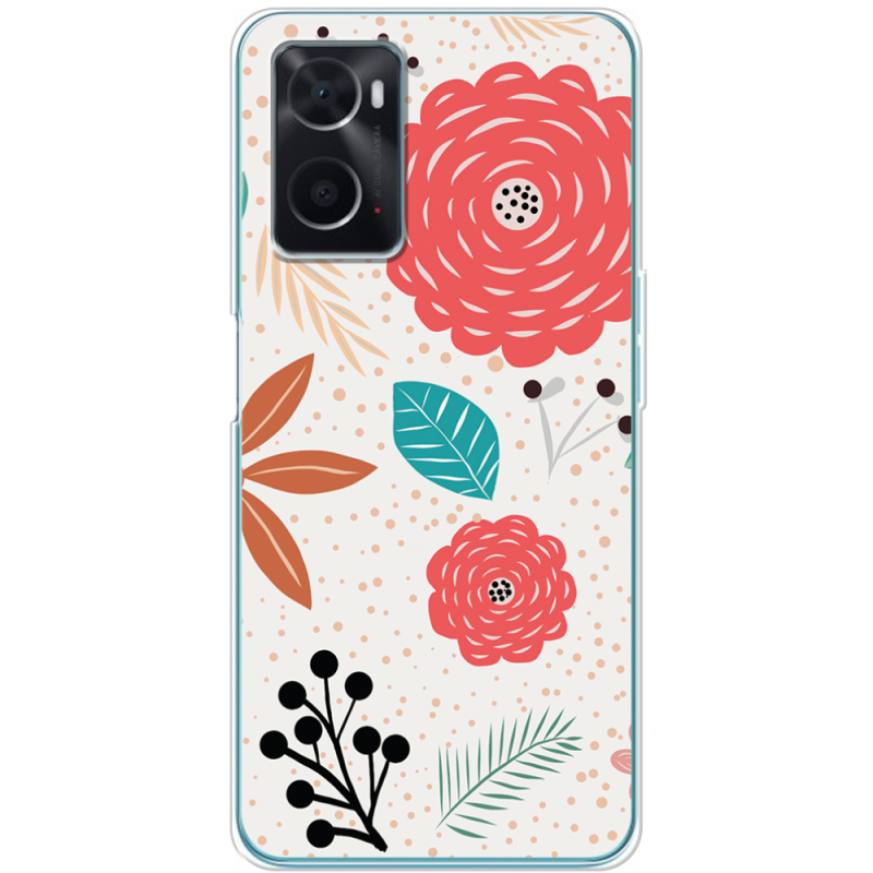 Чехол BoxFace OPPO A76 Line Flowers