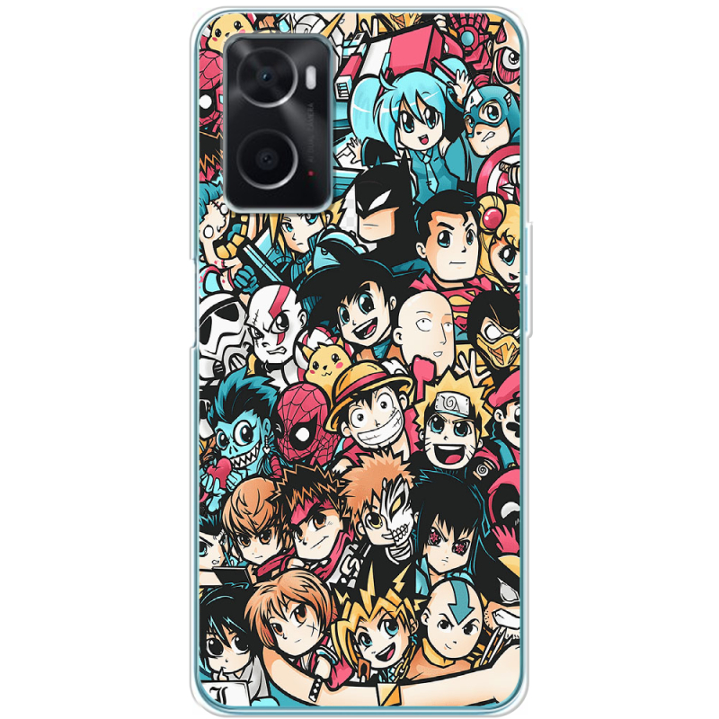 Чехол BoxFace OPPO A76 Anime Stickers