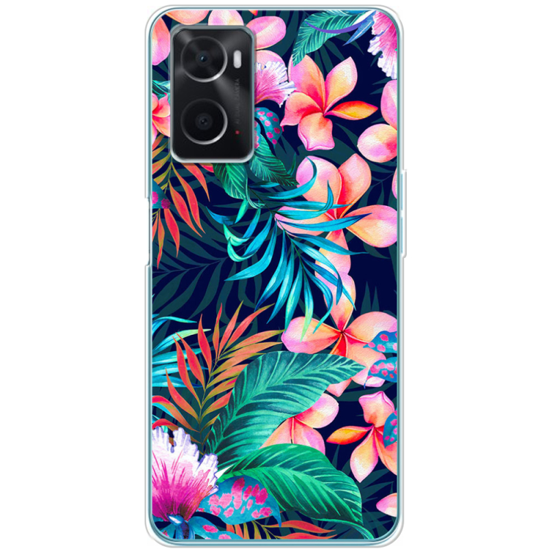 Чехол BoxFace OPPO A76 flowers in the tropics