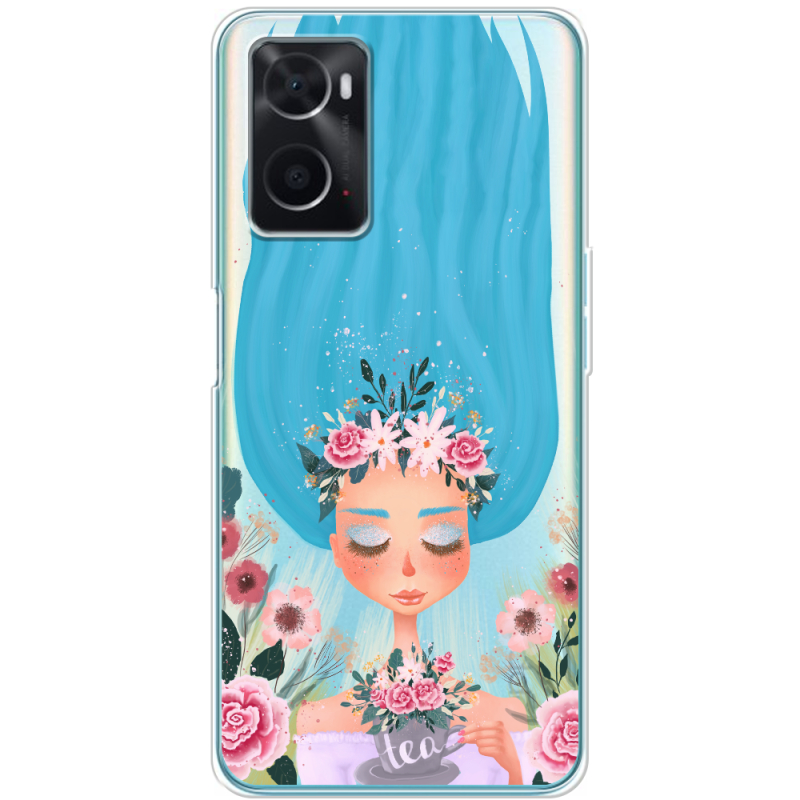 Прозрачный чехол BoxFace OPPO A76 Blue Hair