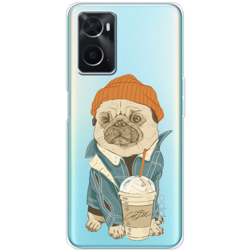 Прозрачный чехол BoxFace OPPO A76 Dog Coffeeman