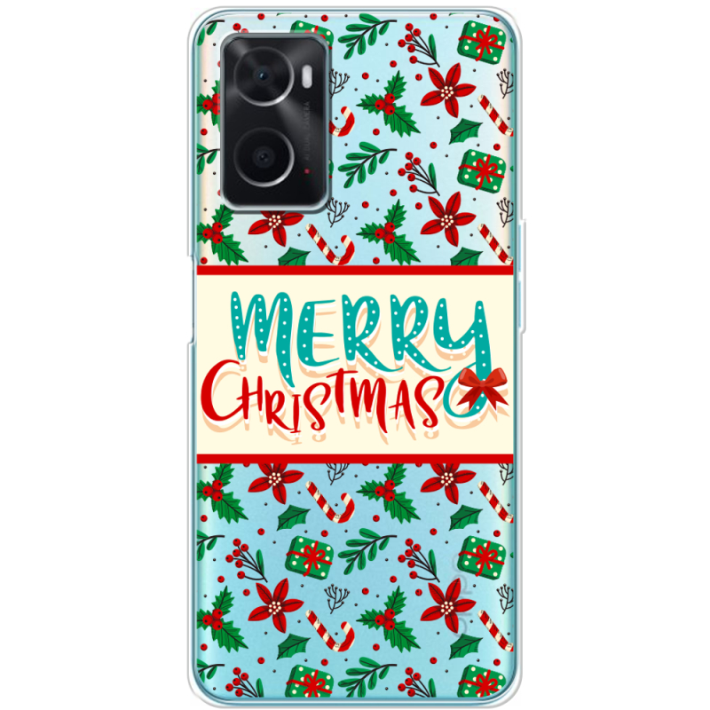 Прозрачный чехол BoxFace OPPO A76 Vintage Christmas Pattern