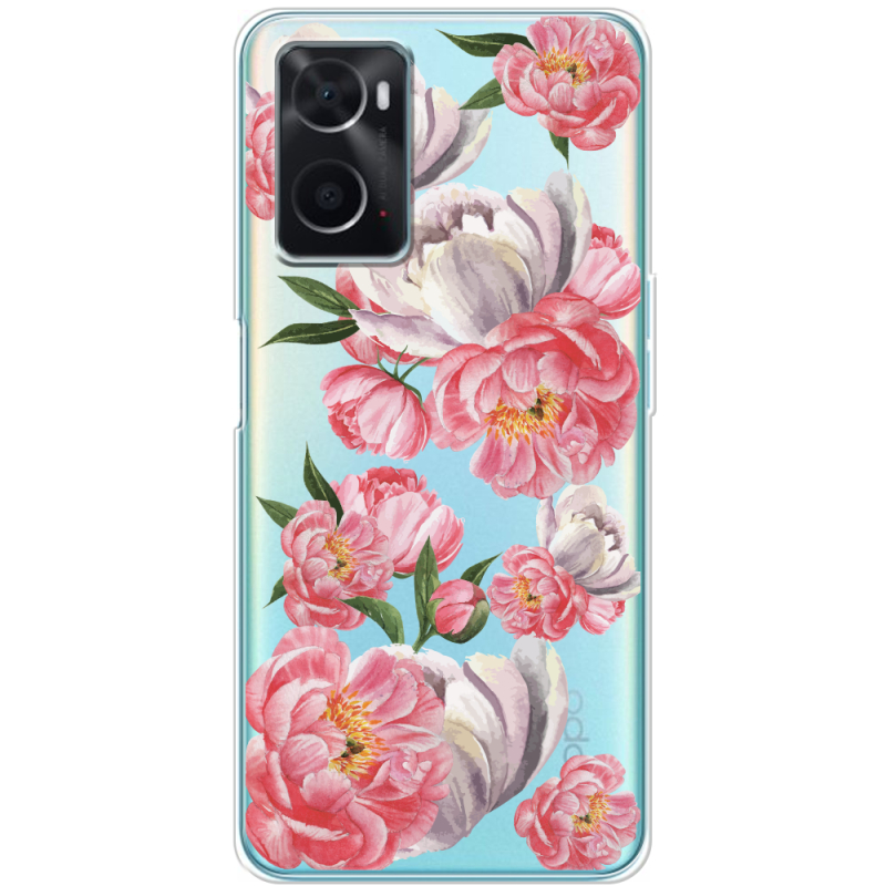 Прозрачный чехол BoxFace OPPO A76 Peony Watercolor Style