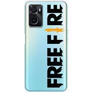 Прозрачный чехол BoxFace OPPO A76 Free Fire Black Logo