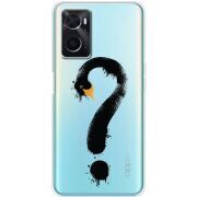 Прозрачный чехол BoxFace OPPO A76 Swan question