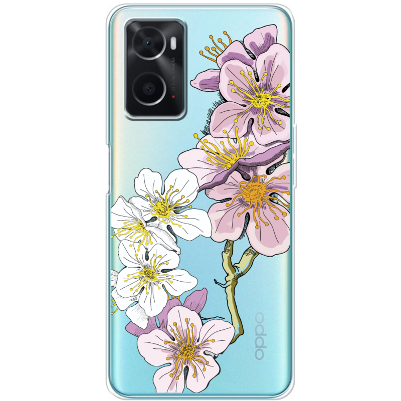 Прозрачный чехол BoxFace OPPO A76 Cherry Blossom