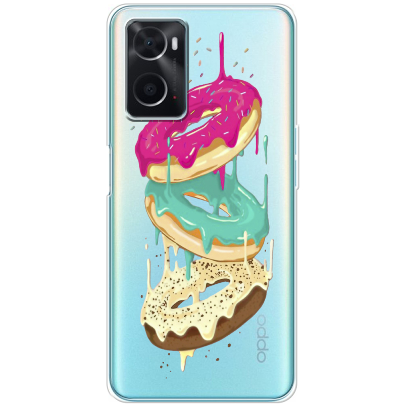 Прозрачный чехол BoxFace OPPO A76 Donuts