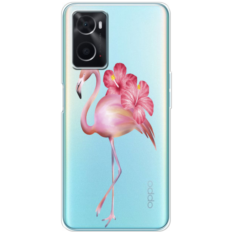 Прозрачный чехол BoxFace OPPO A76 Floral Flamingo