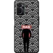 Черный чехол BoxFace OPPO A76 Man Pattern