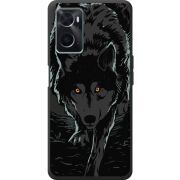 Черный чехол BoxFace OPPO A76 Wolf