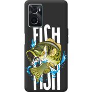 Черный чехол BoxFace OPPO A76 Fish