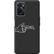 Черный чехол BoxFace OPPO A76 Pew Pew