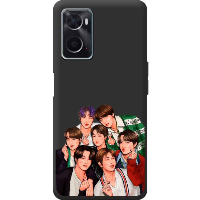 Черный чехол BoxFace OPPO A76 BTS