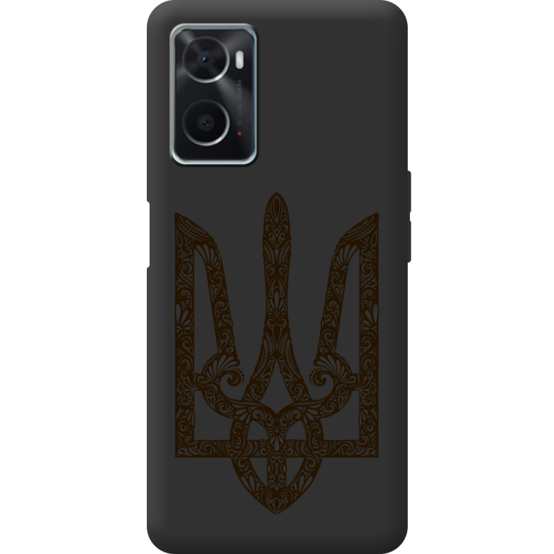 Черный чехол BoxFace OPPO A76 Ukrainian Trident