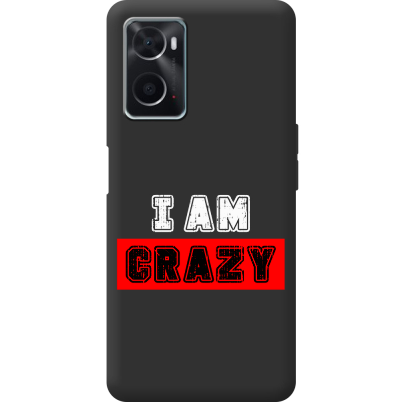 Черный чехол BoxFace OPPO A76 I'm Crazy