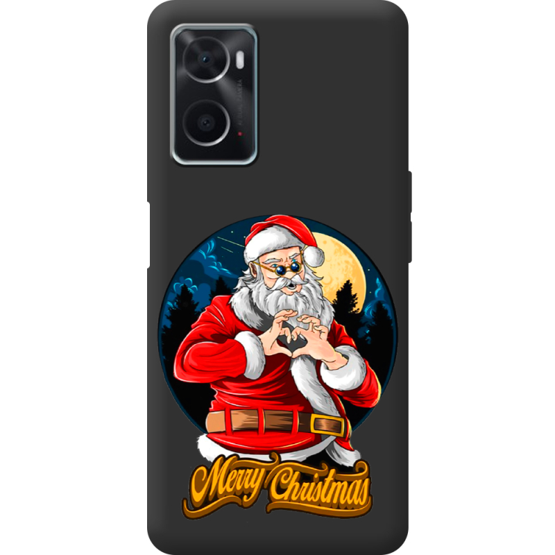 Черный чехол BoxFace OPPO A76 Cool Santa
