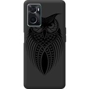 Черный чехол BoxFace OPPO A76 Owl