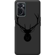 Черный чехол BoxFace OPPO A76 Deer