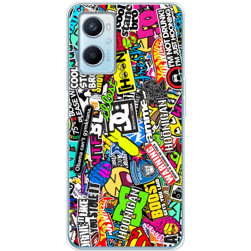 Чехол BoxFace OPPO A96 Multicolored Inscriptions