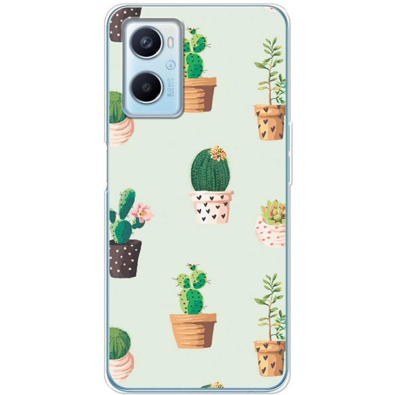 Чехол BoxFace OPPO A96 L-green Cacti