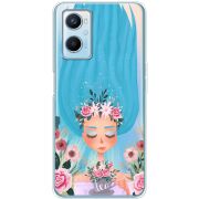 Прозрачный чехол BoxFace OPPO A96 Blue Hair