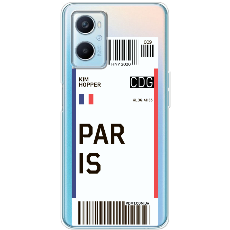 Прозрачный чехол BoxFace OPPO A96 Ticket Paris