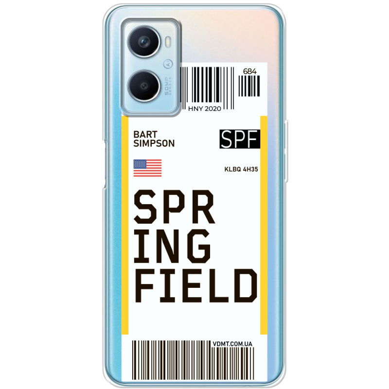Прозрачный чехол BoxFace OPPO A96 Ticket Springfield