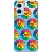 Прозрачный чехол BoxFace OPPO A96 Hippie Flowers