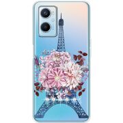 Чехол со стразами OPPO A96 Eiffel Tower