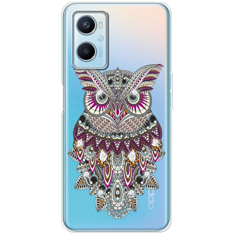 Чехол со стразами OPPO A96 Owl